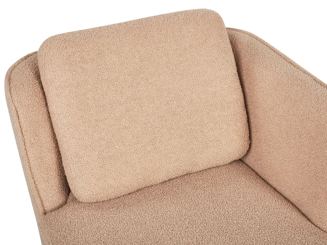 Artheze Left Hand Boucle Chaise Lounge Beige