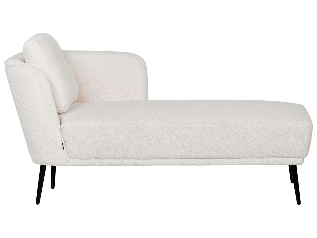 Artheze Left Hand Boucle Chaise Lounge Off-White