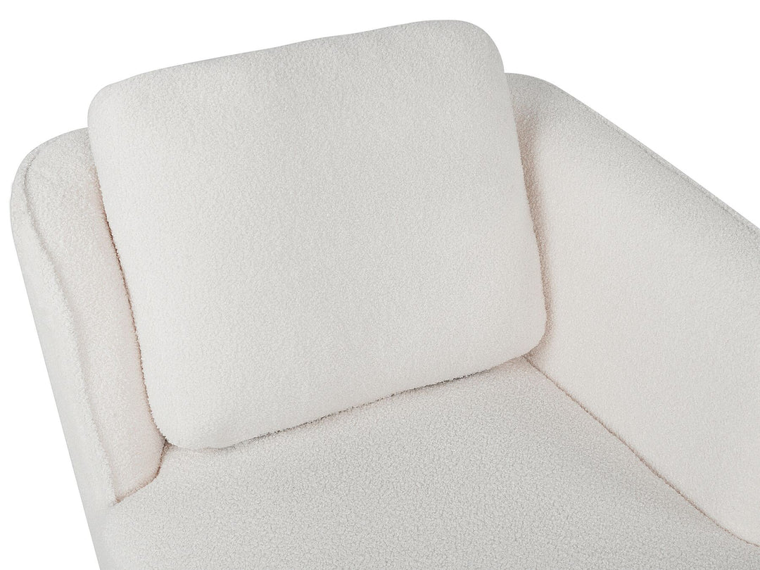 Artheze Left Hand Boucle Chaise Lounge Off-White