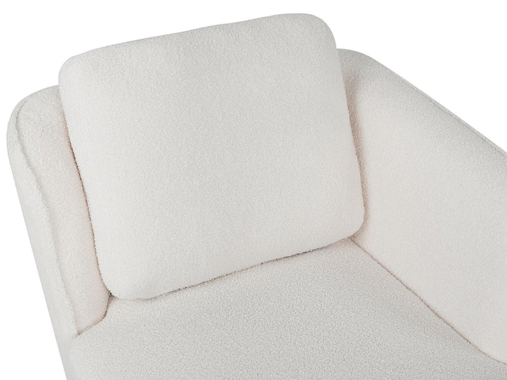 Artheze Left Hand Boucle Chaise Lounge Off-White