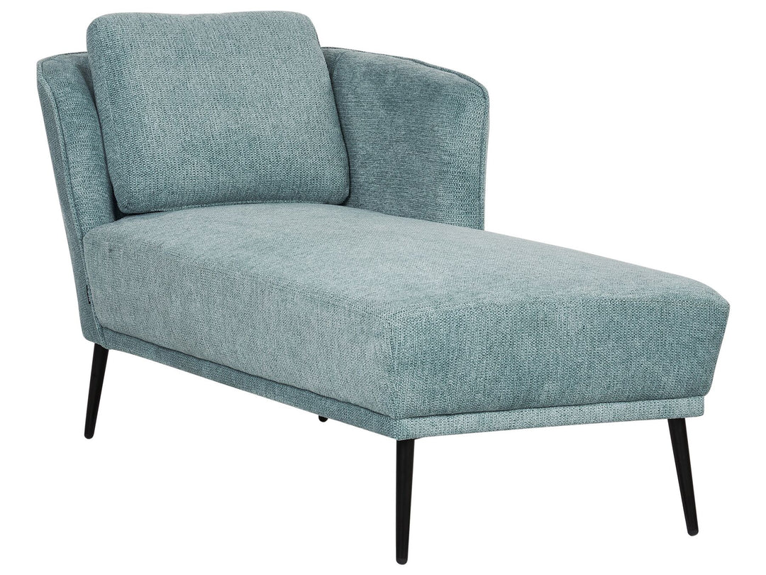 Artheze Left Hand Fabric Chaise Lounge Blue