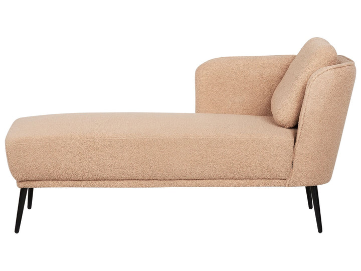 Artheze Right Hand Boucle Chaise Lounge Beige