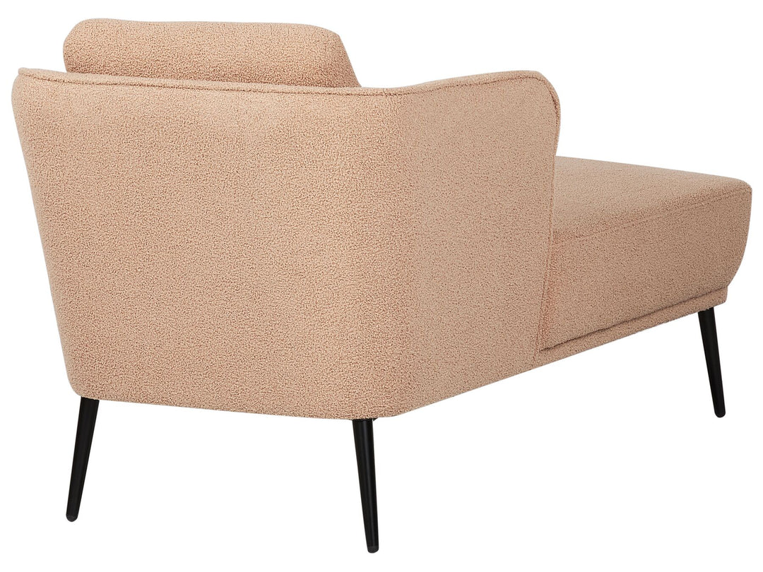 Artheze Right Hand Boucle Chaise Lounge Beige