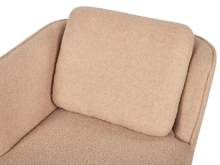 Artheze Right Hand Boucle Chaise Lounge Beige