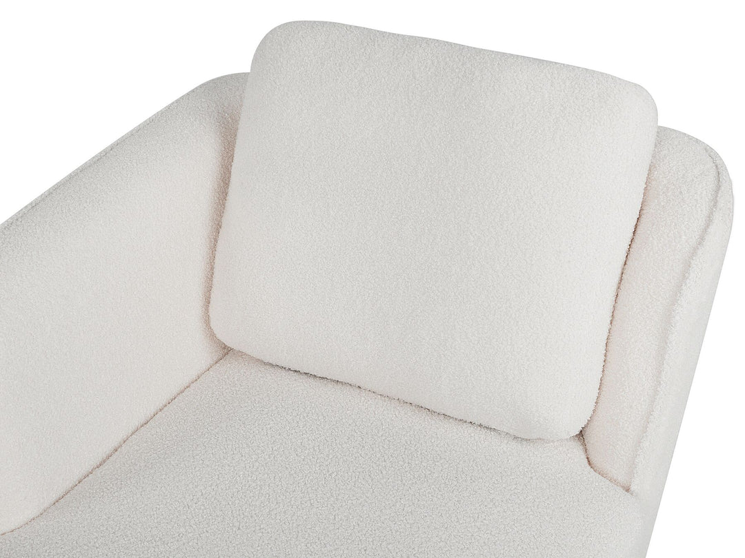 Artheze Right Hand Boucle Chaise Lounge Off-White