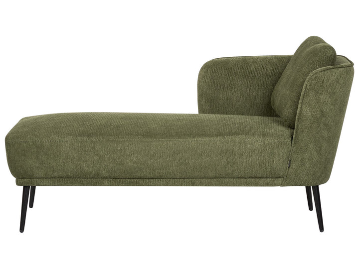 Artheze Right Hand Fabric Chaise Lounge Dark Green