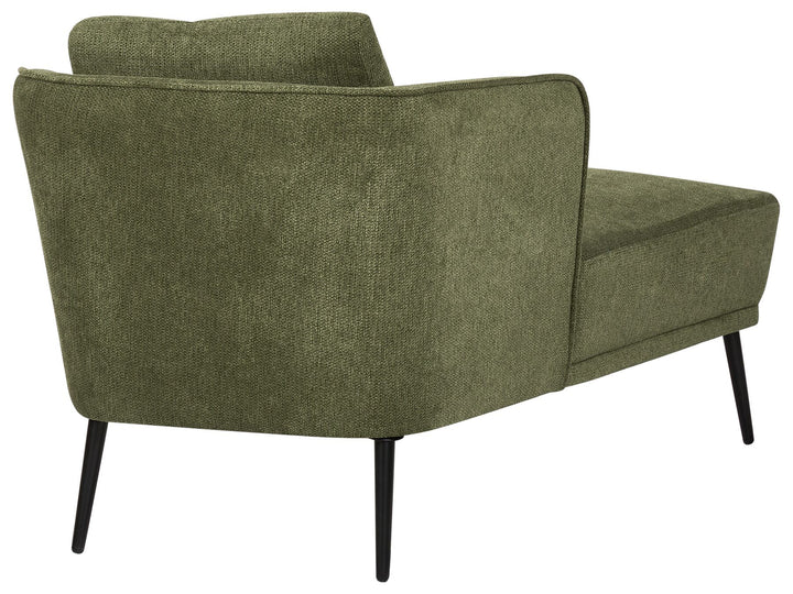 Artheze Right Hand Fabric Chaise Lounge Dark Green