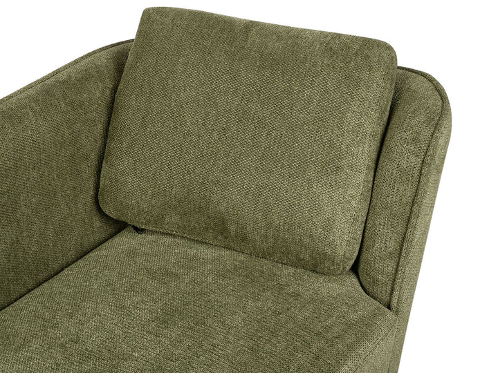 Artheze Right Hand Fabric Chaise Lounge Dark Green