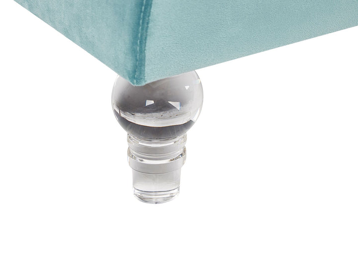 Arvika 3 Seater Velvet Fabric Sofa Light Blue