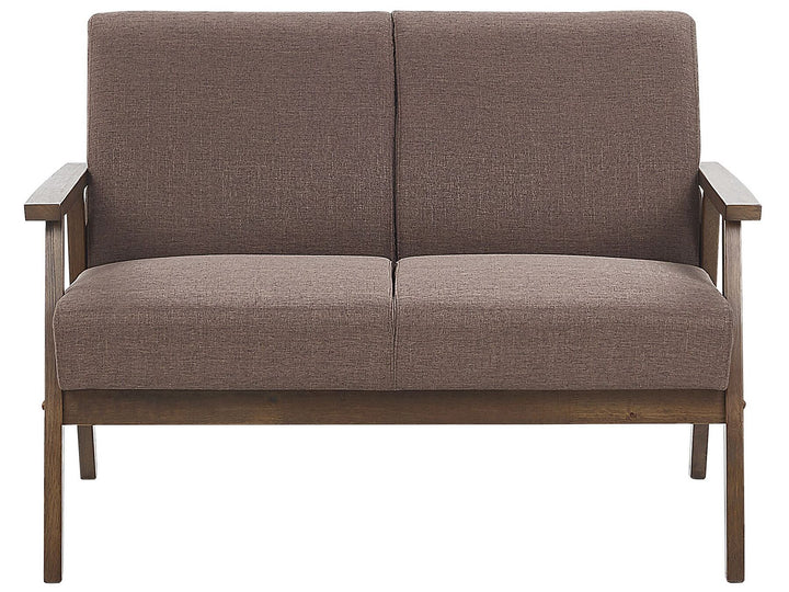 Asnes 2 Seater Fabric Sofa Brown