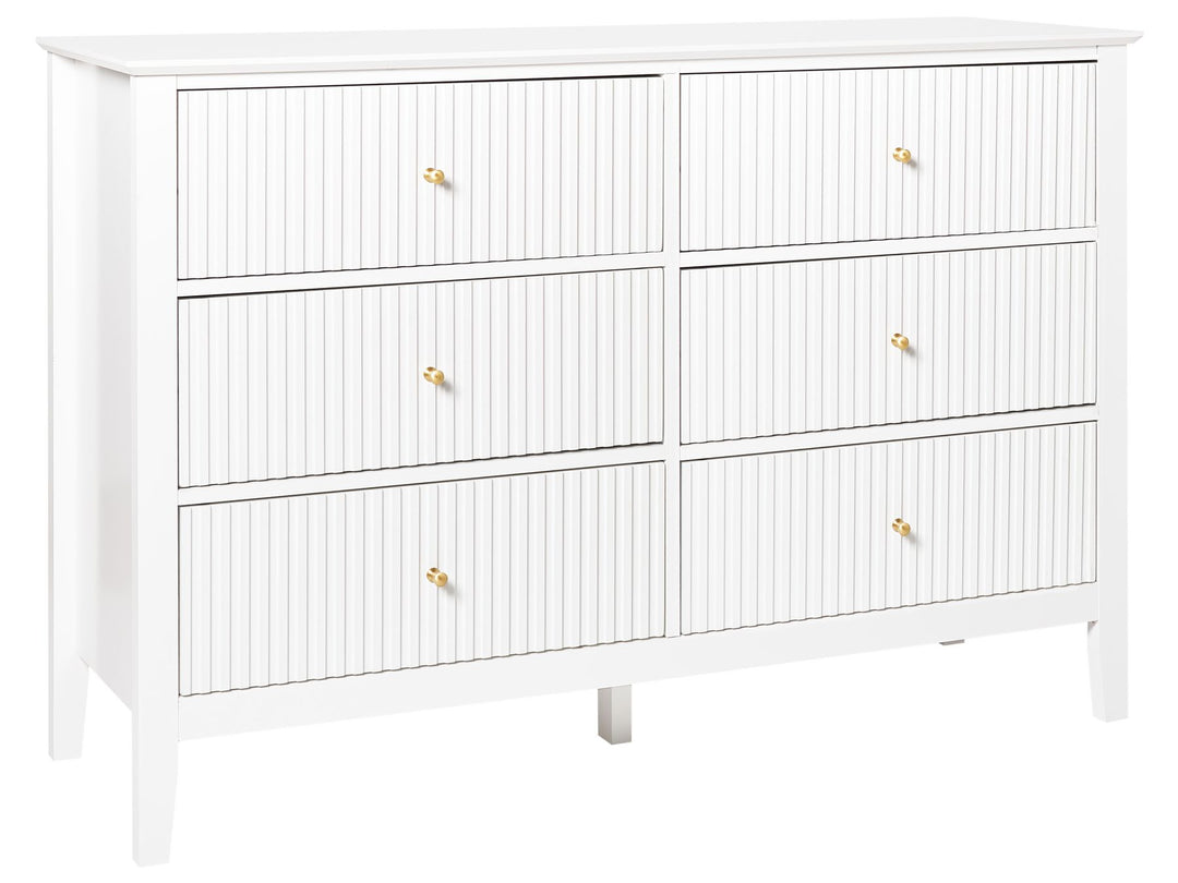 Assisi 6 Drawer Chest White