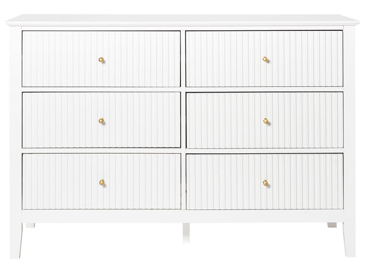 Rex 6 Drawer Chest White