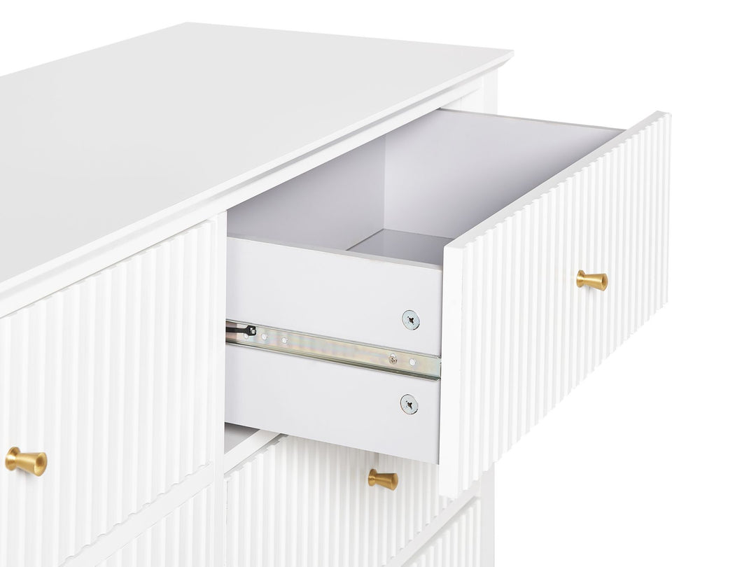 Rex 6 Drawer Chest White