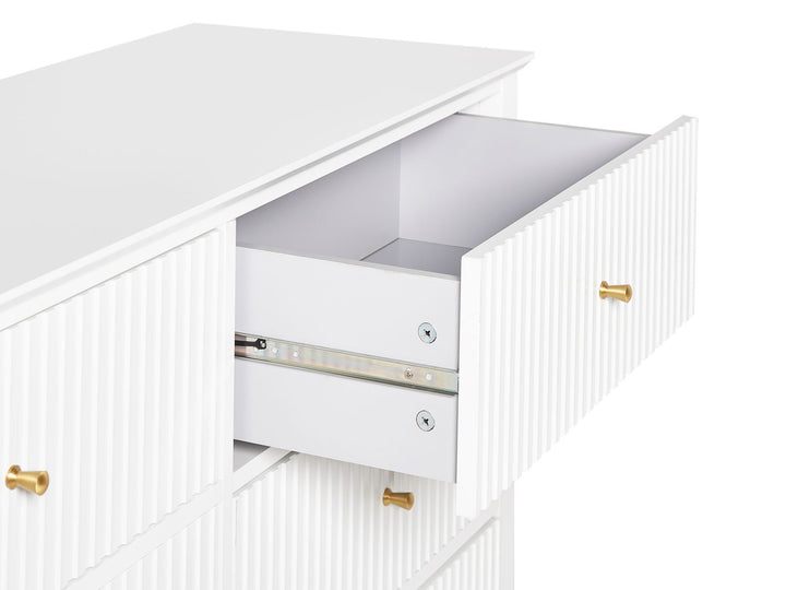 Rex 6 Drawer Chest White