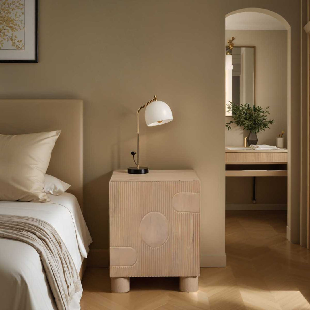 Austin Solid Mango Wood Bedside Table