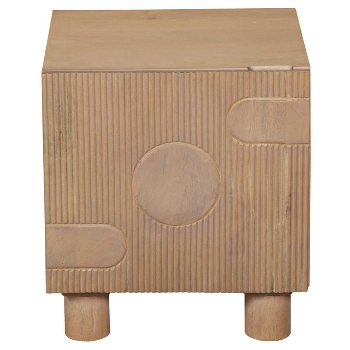 Austin Solid Mango Wood Bedside Table