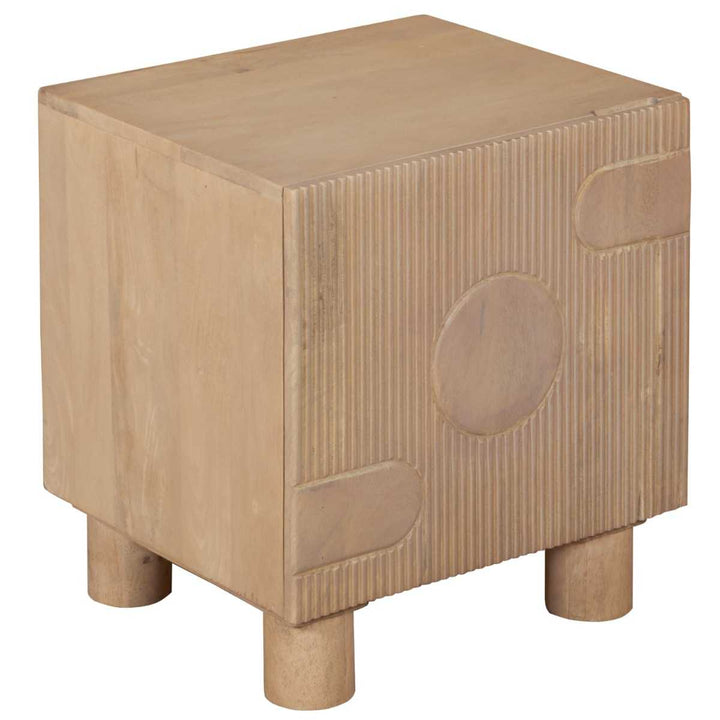Austin Solid Mango Wood Bedside Table
