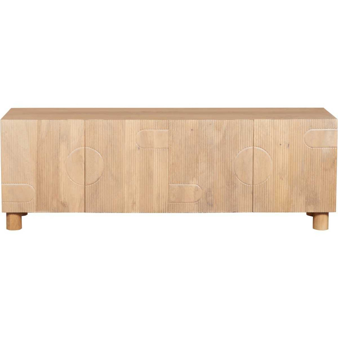 Austin Solid Mango Wood Large Low Board Tv Cabinet