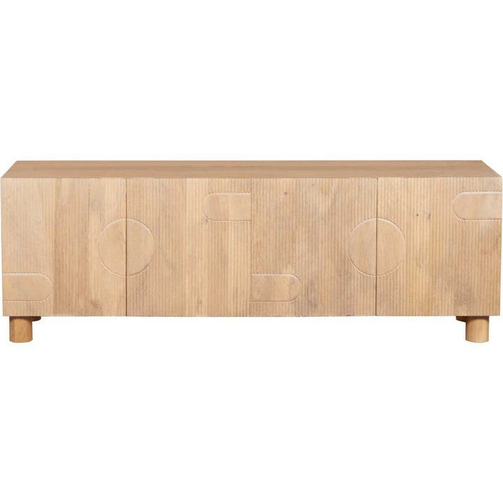 Austin Solid Mango Wood Large Low Board Tv Cabinet