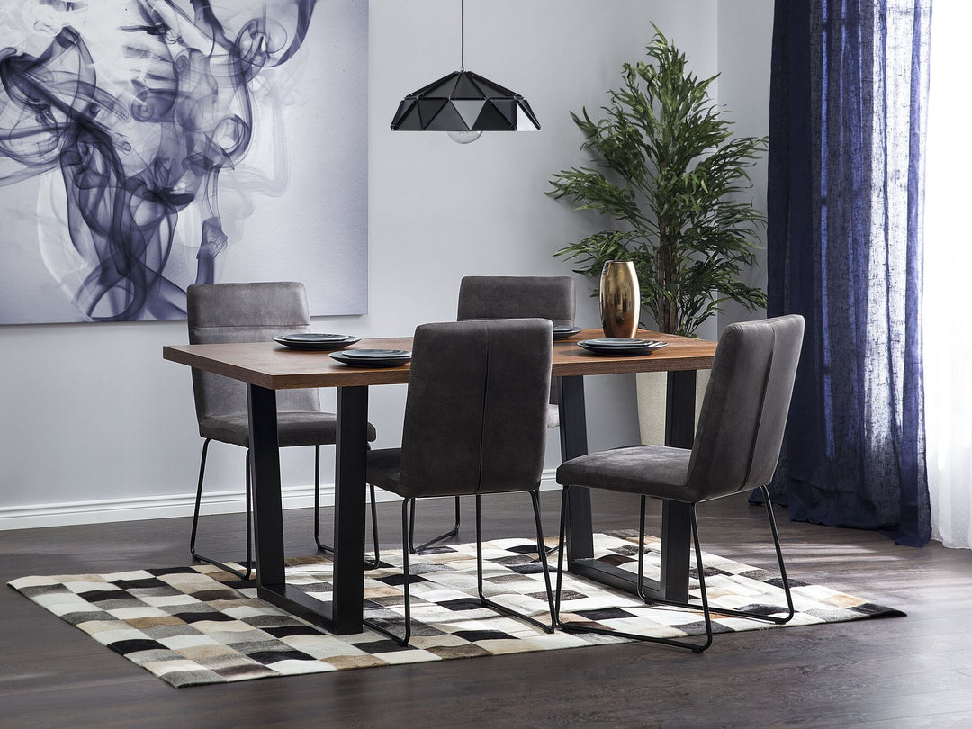 Zamir Dining Table 160 x 90 cm Dark Wood