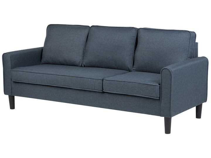 Avesta 3 Seater Fabric Sofa with Ottoman Dark Grey