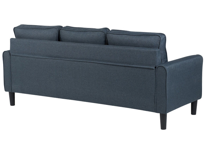 Avesta 3 Seater Fabric Sofa with Ottoman Dark Grey