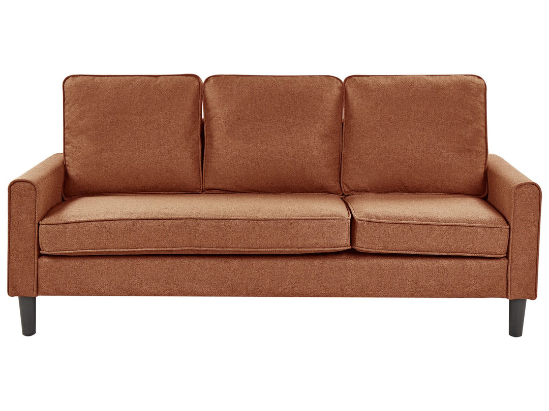 Avesta 3 Seater Fabric Sofa with Ottoman Golden Brown