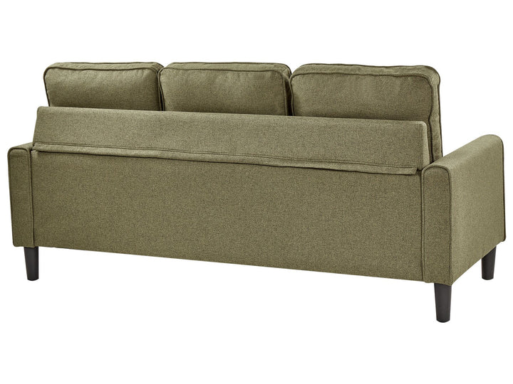 Avesta 3 Seater Fabric Sofa with Ottoman Green