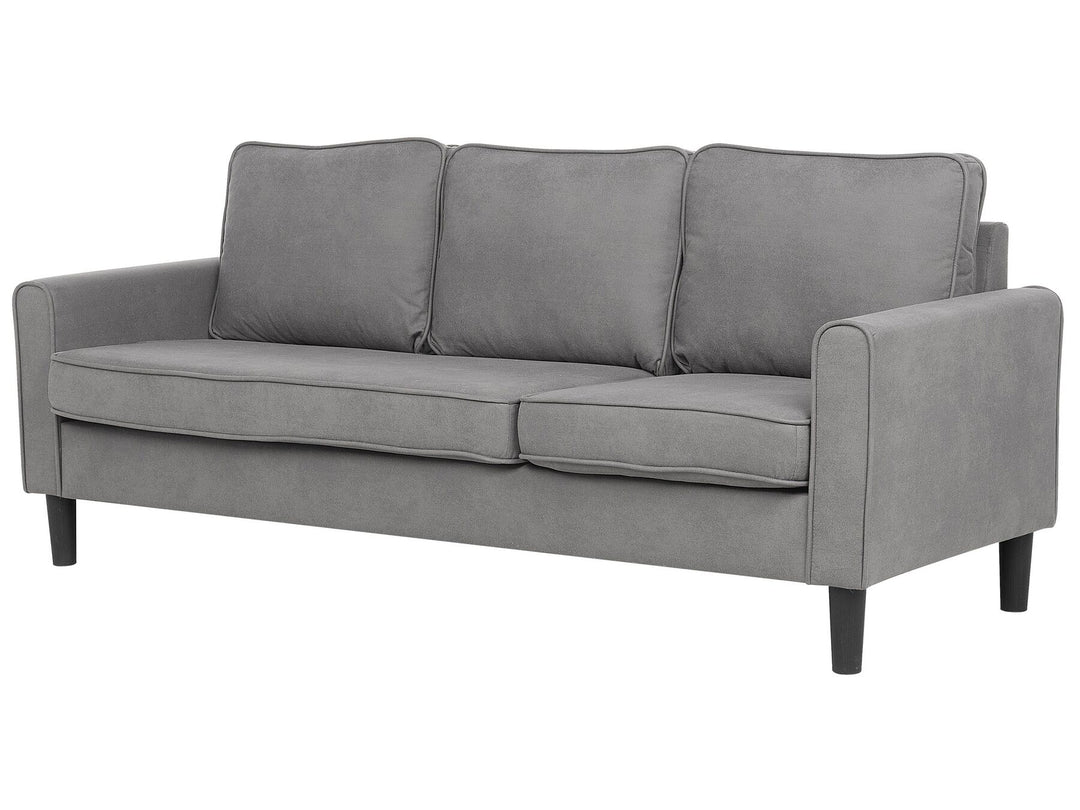 Avesta 3 Seater Fabric Sofa with Ottoman Light Grey