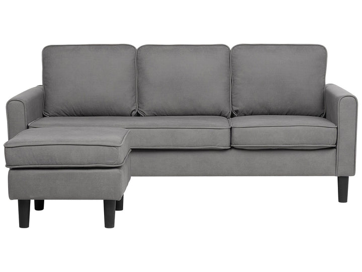 Avesta 3 Seater Fabric Sofa with Ottoman Light Grey