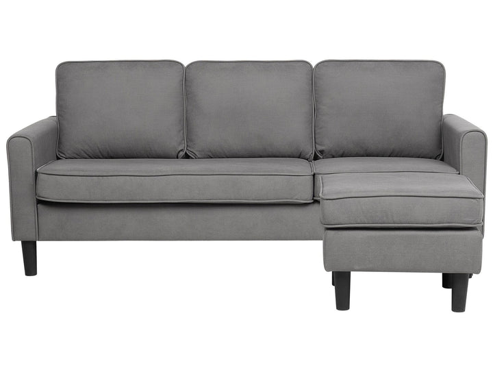 Avesta 3 Seater Fabric Sofa with Ottoman Light Grey