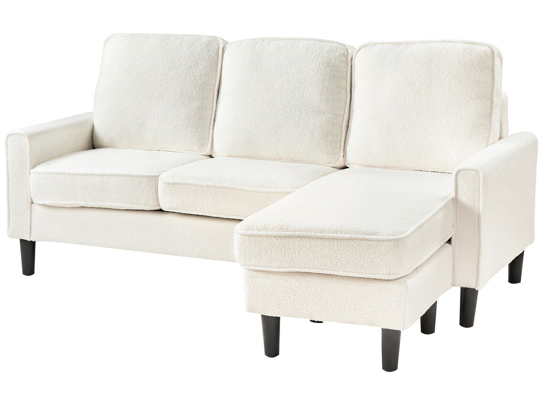 Avesta 3 Seater Sofa with Ottoman Boucle White