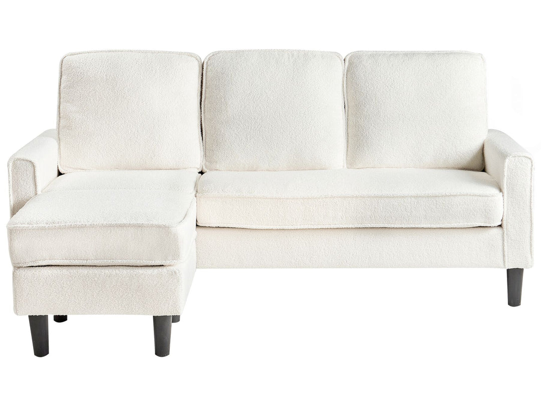 Avesta 3 Seater Sofa with Ottoman Boucle White