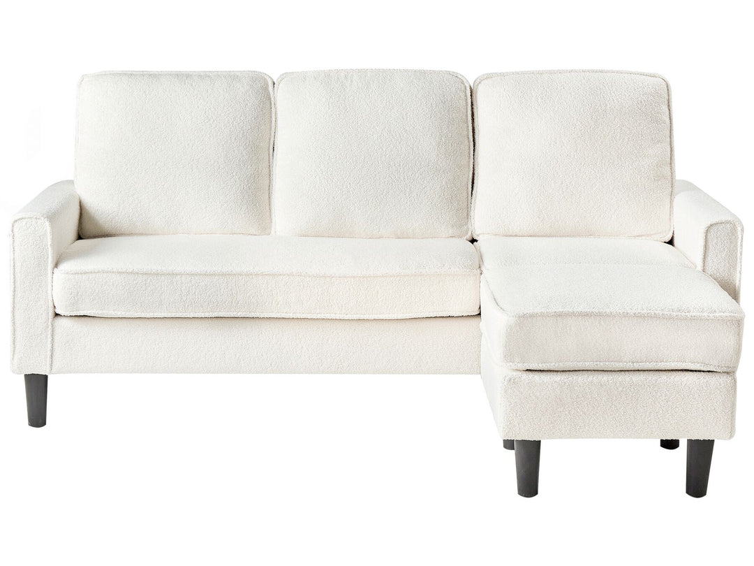 Avesta 3 Seater Sofa with Ottoman Boucle White