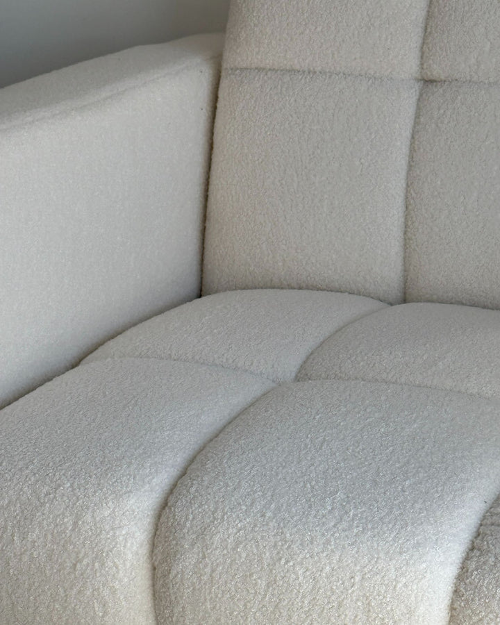 Alnes Armchair Boucle White