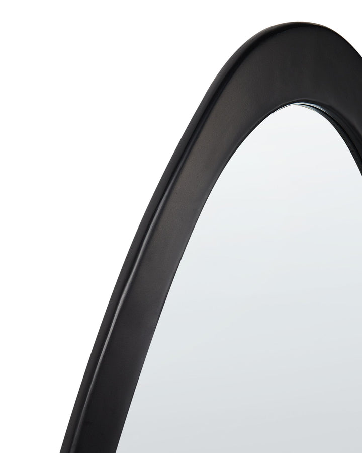 Blet Wall Mirror Wood Black