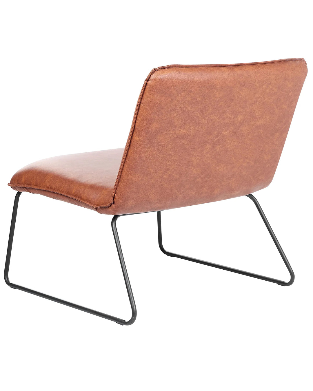Cotulla Armchair Faux Leather Brown