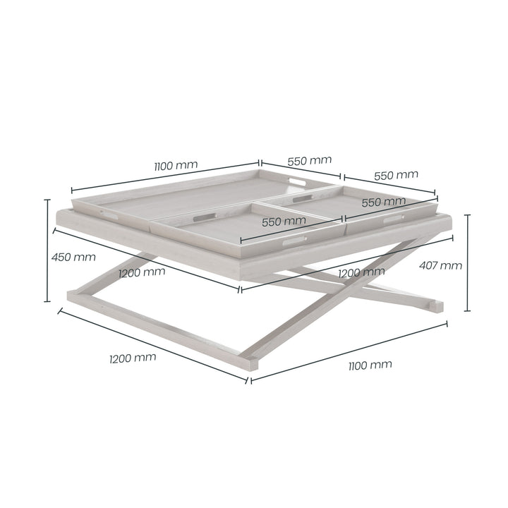D.I.Designs Bently Grey Oak Coffee Table