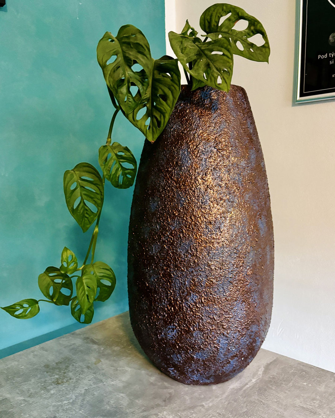 Brivas Decorative Vase Ceramic 49 cm Dark Brown