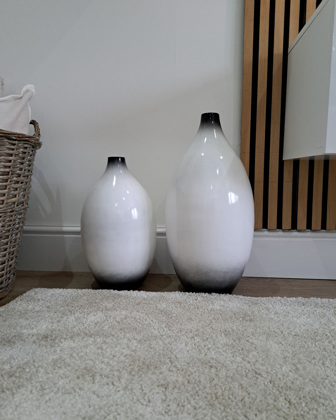 Baeza Decorative Vase Ceramic 46 cm White