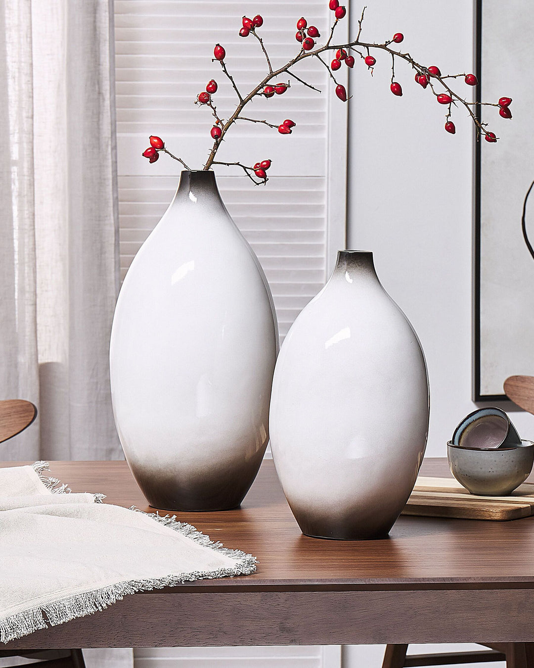 Baeza Decorative Vase Ceramic 46 cm White