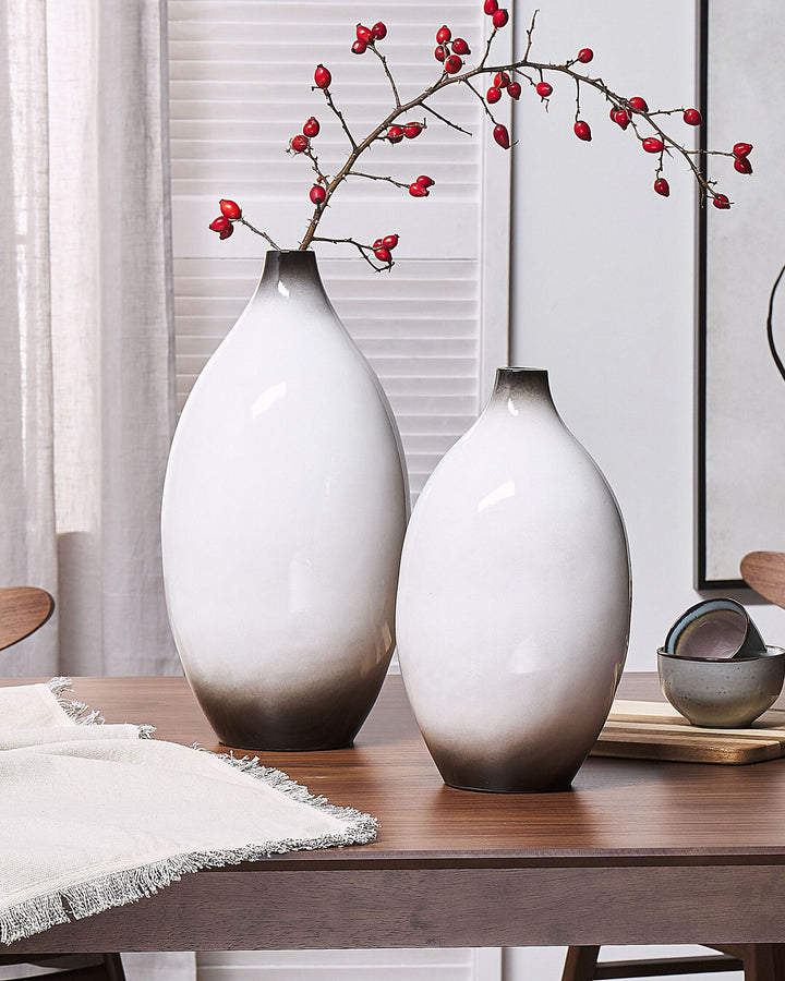 Baeza Decorative Vase Ceramic 46 cm White