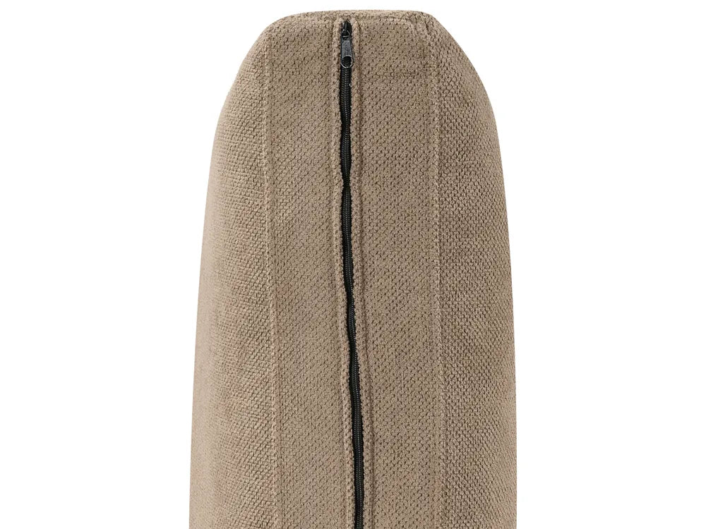 Corner Sofa 3 Seater Fabric Light Brown Right Hand Weller