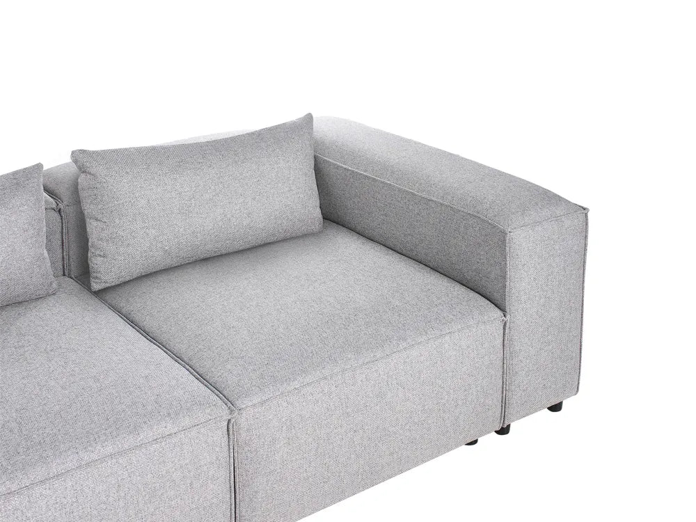 Modular Corner Sofa 4 Seater Grey Right Hand Meneses