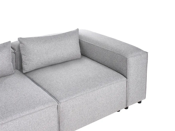 Modular Corner Sofa 4 Seater Grey Right Hand Meneses
