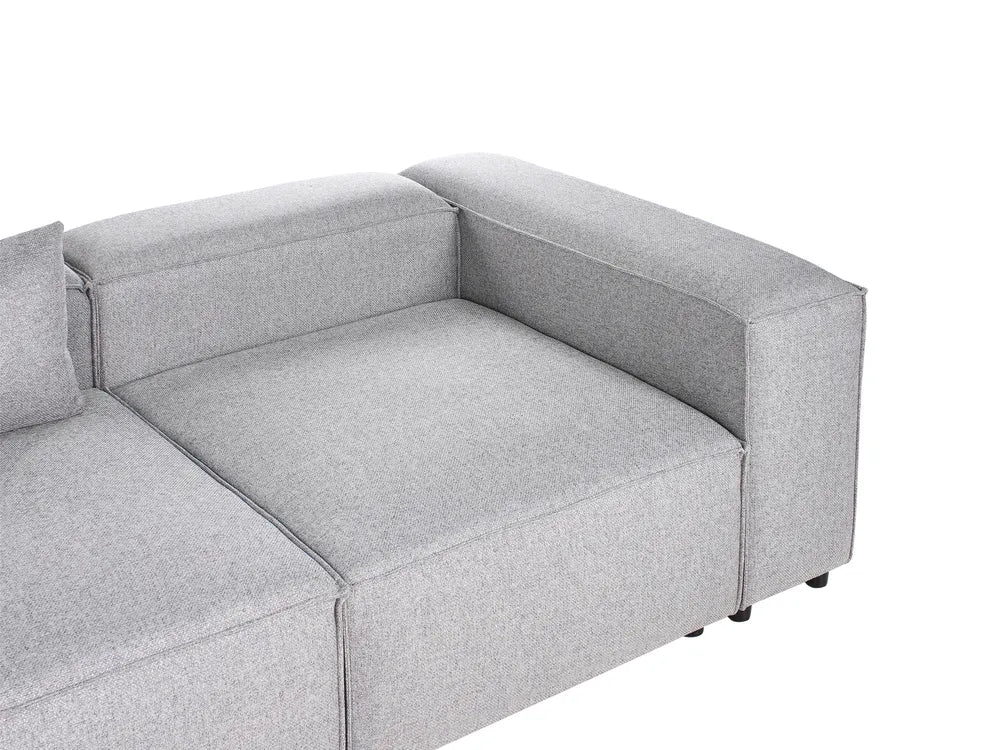 Modular Corner Sofa 4 Seater Grey Right Hand Meneses