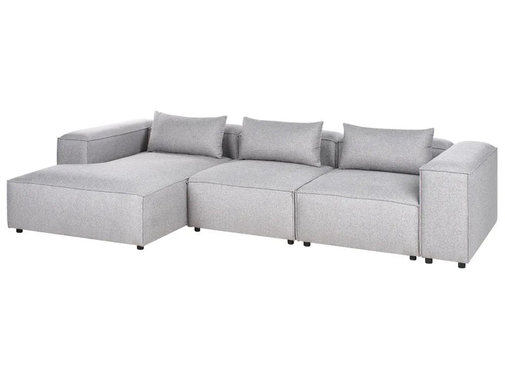 Modular Corner Sofa 4 Seater Grey Right Hand Meneses