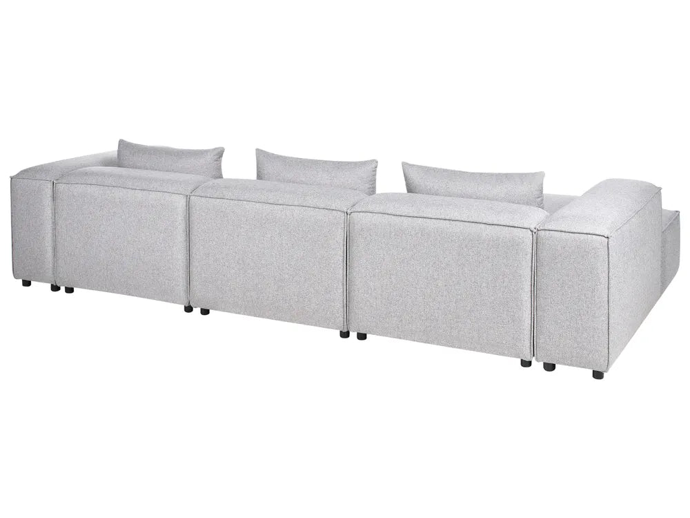 Modular Corner Sofa 4 Seater Grey Right Hand Meneses