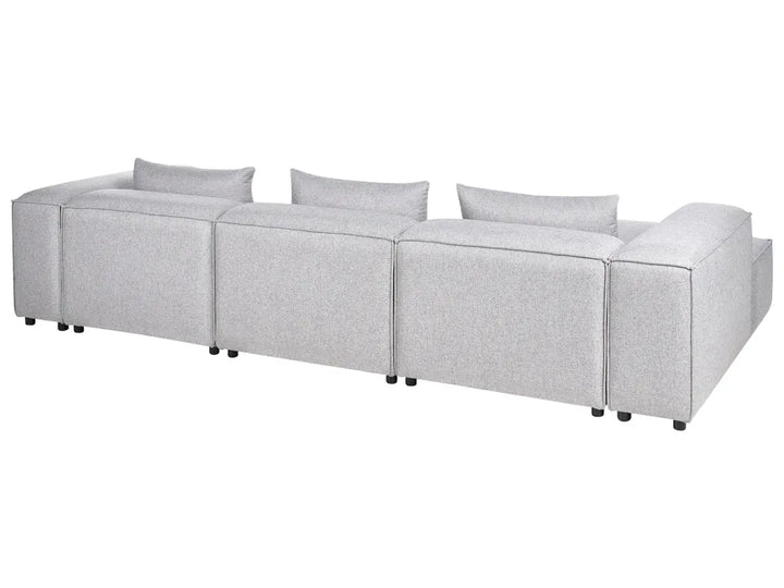 Modular Corner Sofa 4 Seater Grey Right Hand Meneses