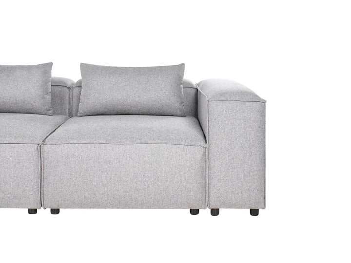 Modular Corner Sofa 4 Seater Grey Right Hand Meneses